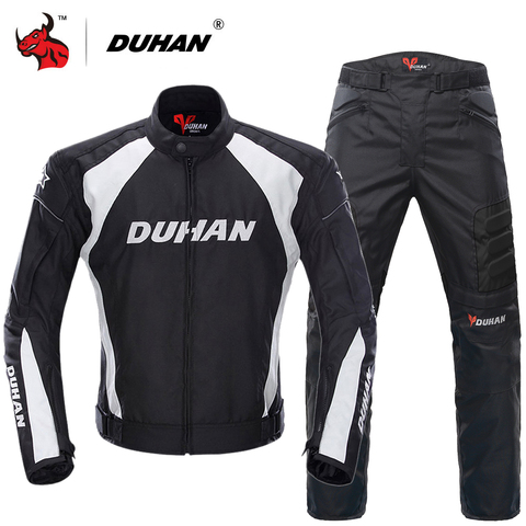 DUHAN Moto chaqueta traje para motocross chaqueta y pantalones Moto chaqueta equipo protector armadura hombres motocicleta ropa ► Foto 1/6