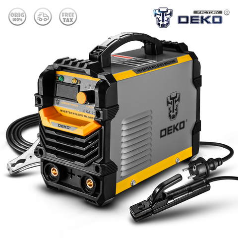 DEKO-máquina de soldadura portátil eléctrica de arco DKA, nueva serie 200A 4.1KVA IGBT, soldador MMA de 220V para el hogar, Trabajos de soldadura de bricolaje ► Foto 1/6