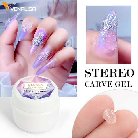 VENALISA-Gel de esculpir para uñas, Gel UV transparente de PVC suave y sólido para amasar en varias formas ► Foto 1/1