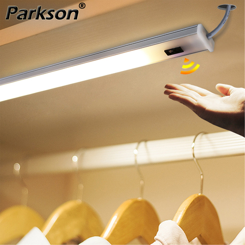 Lámpara LED con Sensor de barrido manual para cocina, iluminación de armario de dormitorio de alto brillo, 3 colores, 30/40/50cm, cc 5V ► Foto 1/6