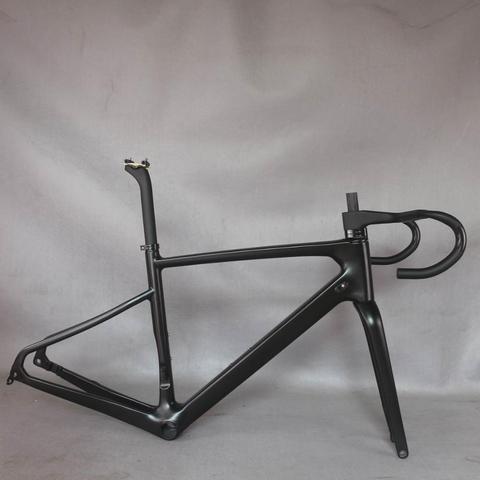 Cuadro de bicicleta de grava de fibra de carbono, cable interno, GR042, marco de bicicleta, oferta, marco pintura personalizado, 2022All ► Foto 1/6