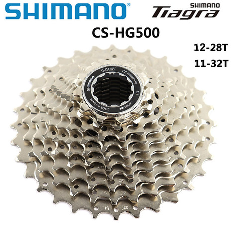 Shimano-piñón de Cassette de 10 velocidades para bicicleta de carretera, cassette robusto para trenes de transmisión de 10 velocidades, Tiagra CS-HG500 ► Foto 1/4