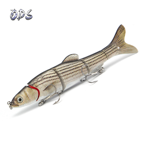 Señuelo de plástico ABS de 5 secciones, 40g, 165mm, cebos de natación, señuelo de pesca segement swimbait, señuelo de pesca Artificial para agua salada ► Foto 1/5