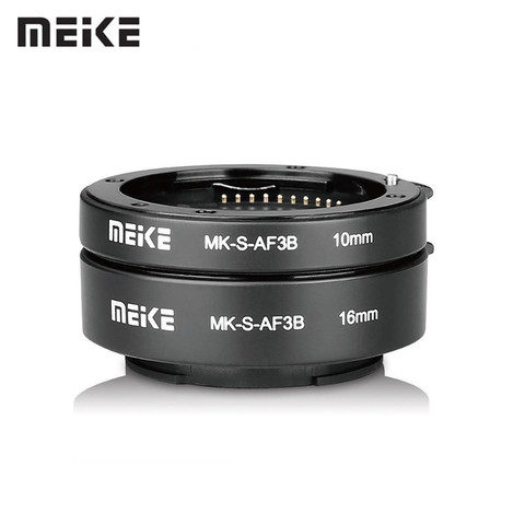 Meike-Anillo de Tubo de extensión Macro de enfoque automático para Sony e-mount, A6300, A6500, A6000, A7, A7II, A7III, A7SII, NEX-7, NEX5R, NEX-6, NEX-3N ► Foto 1/5