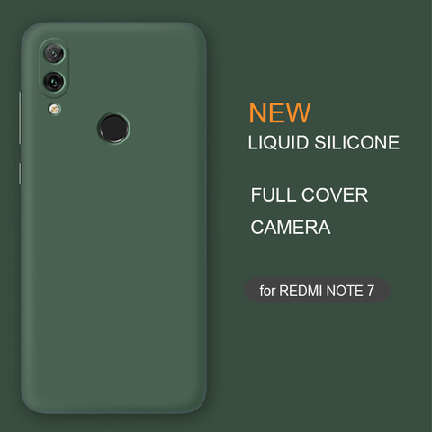 Funda trasera blanda protectora Original de lujo nueva funda silicona líquida de teléfono para Xiaomi Redmi Note 7 / Note7 Pro ► Foto 1/6