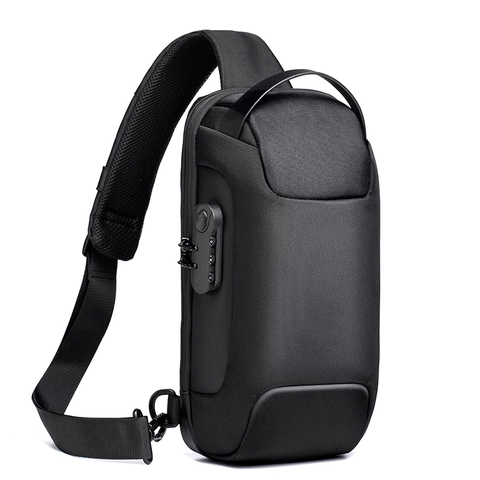 SUUTOOP, bandoleras para hombre, moda Oxford, impermeable, con bloqueo antirrobo, bolsa de cabestrillo para el pecho, bolso cruzado para hombre ► Foto 1/6