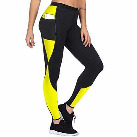 Nuevos Pantalones de mujer para mujeres que mantienen el sudor caliente Sauna pantalones de neopreno Legging Control Panties Body Shaper cintura Trainer adelgazamiento Shapers ► Foto 1/6