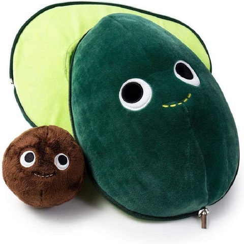 Muñeco de peluche de aguacate para niños y niñas, juguete creativo de aguacate con fruta, cojín para sofá, decoración para la habitación del hogar ► Foto 1/6