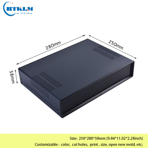 Caja de distribución eléctrica de hierro, caja de empalme de panel de plástico abs, carcasa de metal de 280x250x58mm ► Foto 1/6