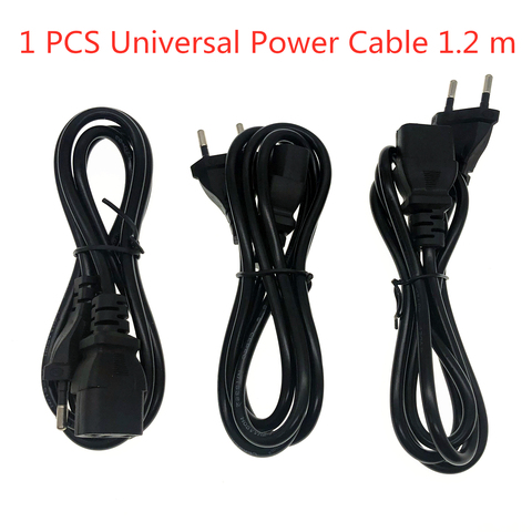 Cable de alimentación Universal de 1200mm, enchufe de Reino Unido/UE/EE. UU./AU, Conector de altavoz para impresoras de escritorio, monitores y ordenador ► Foto 1/3