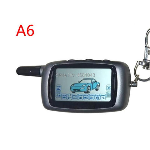 Llave de Control remoto A6 con pantalla LCD para llavero, alarma de coche bidireccional A6, KGB, FX-3, FX3, Jaguar ez-alpha, venta al por mayor ► Foto 1/4