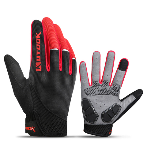 Deporte al aire libre guantes de Fitness para hombres guantes dedo largo de invierno a prueba de viento ciclismo bicicleta MTB guantes de bicicleta carretera táctico guantes ► Foto 1/6