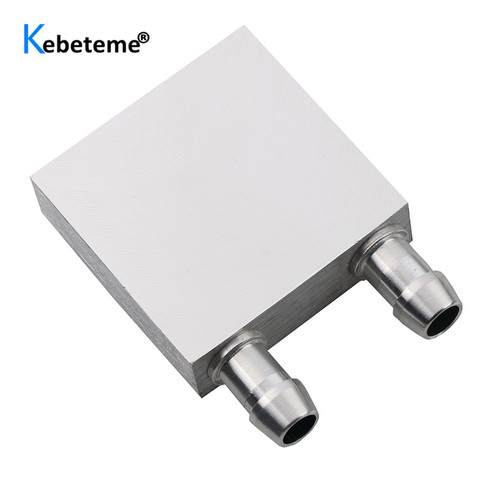 KEBETEME 40*40mm bloque de enfriamiento de agua de aluminio primario para enfriador de agua líquida sistema disipador de calor 40*80mm para PC portátil CPU ► Foto 1/6