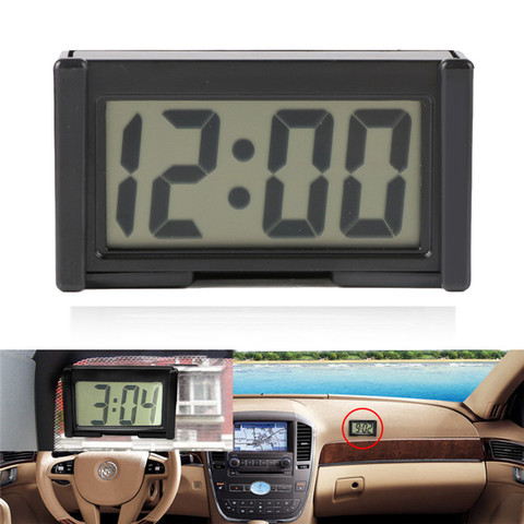 Minireloj Digital electrónico para salpicadero de coche, soporte autoadhesivo duradero, conveniente, para camiones ► Foto 1/6