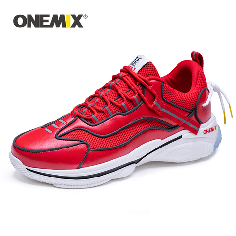 ONEMIX-Zapatillas deportivas de malla transpirable para hombre, calzado deportivo ligero para correr al aire libre, caminar y trotar, 2022 ► Foto 1/6