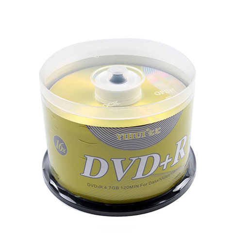 Discos DVD + R en blanco, 4,7 GB, 16 unidades, almacenamiento de datos, discos DVD vacíos, grabable, Media Compact, 50 Uds. ► Foto 1/6