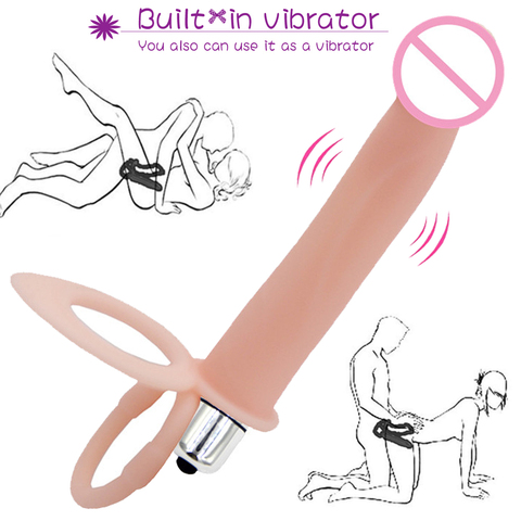 Sofá silla doble penetración hombre consolador Anal vibrador para parejas mujeres vibración masajeador para adultos, Juguetes sexuales para hombres ► Foto 1/6