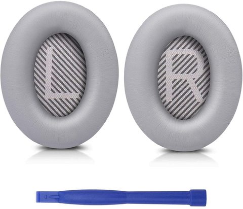 Bose-almohadillas para los oídos profesionales QC35, reemplazo de almohadillas, compatibles con Bose QuietComfort 35 (QC35), auriculares plateados ► Foto 1/6
