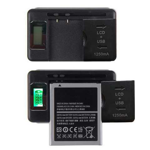 Cargador de batería estándar Universal, pantalla LCD, USB, cargador de batería para teléfono móvil, cargador de pared para Samsung para Xiaomi, Etc. ► Foto 1/6