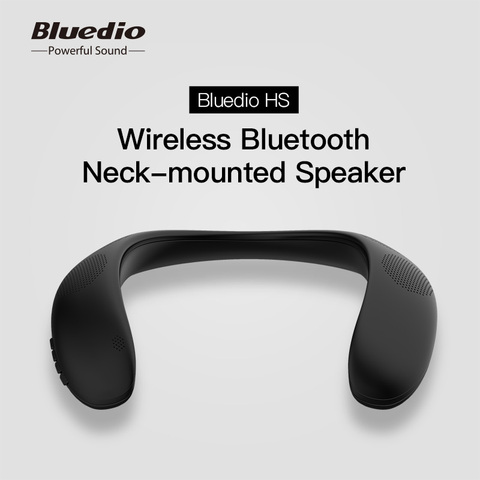 Bluedio HS altavoz inalámbrico portátil Bluetooth cuello-Altavoz montado en bass bluetooth 5,0 FM radio compatible con ranura para tarjeta SD ► Foto 1/6