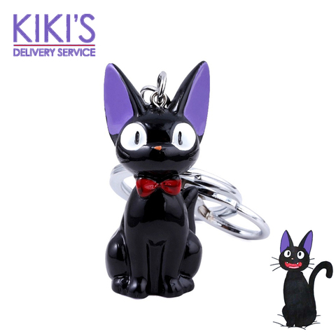 Kiki JiJi-Llavero de gato Hayao Miyazaki Kiki, servicio de entrega de figuras de acción de juguete para niños, joyería de recuerdo ► Foto 1/6