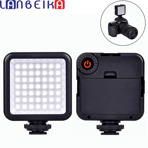 LANBEIKA Mini W49 luz LED para vídeo Cámara lámpara llenar de luz iluminación foto de cañón para Nikon Sony videocámara Cámara Smartphone ► Foto 1/6