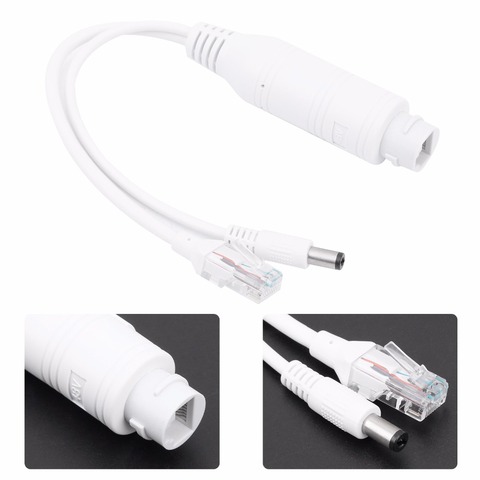 Adaptador a prueba de agua divisor POE 48V a 12V Cable fuente de alimentación módulo inyector divisor POE para cámara IP ► Foto 1/6