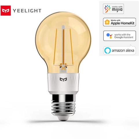 Xiaomi mijia yeelight bombilla inteligente de filamento LED YLDP22YL 700 lúmenes 6W bombilla inteligente de limón trabajo con Apple homekit ► Foto 1/6