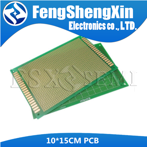 Placa de circuito de una sola cara de 10x15cm placa con orificio para PCB, placa de fibra de vidrio epoxi, placa de experimento, tablero de aprendizaje de 10x15cm ► Foto 1/1