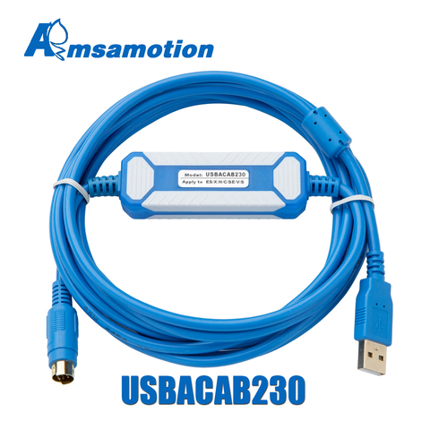 USBACAB230 Delta PLC Cable de programación, USB a RS232 adaptador para USB-DVP ES EX EH CE SE SV SS Cable serie ► Foto 1/5