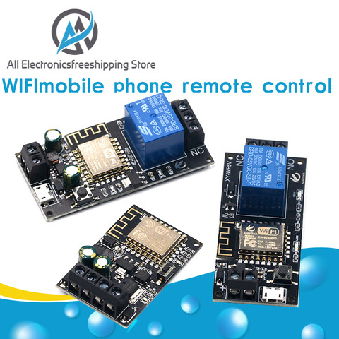 Módulo de relé de control remoto para teléfono móvil, WIFI, DC6V ~ 36V, ESP-12F de aplicación de teléfono para casa inteligente, para Sinilink APP XY-WF36V ► Foto 1/6