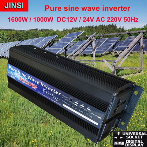 Inversor de onda sinusoidal pura 24V DC 12V a AC 220V 110V 60Hz 500W 1000W 2000W potenciador del convertidor de potencia para el hogar del inversor del coche DIY ► Foto 1/6