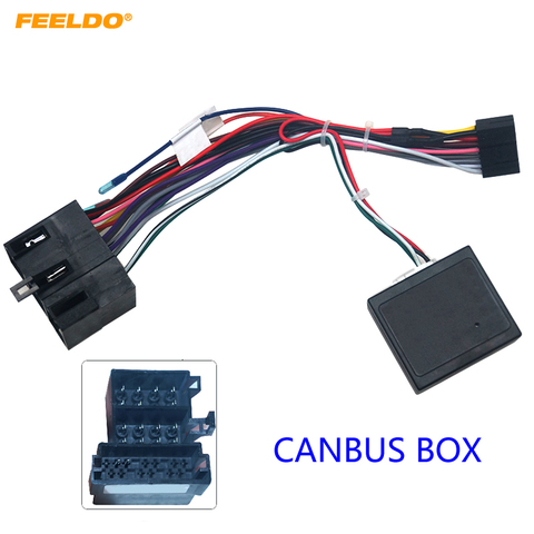 FEELDO de Audio de coche 16PIN Android Adaptador de Cable de alimentación con caja de Canbus para Lifan X50 X60 estéreo enchufes de arnés de cableado # HQ6495 ► Foto 1/6