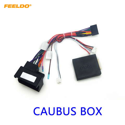 FEELDO coche 16Pin arnés de cableado de energía adaptador de Cable con Canbus para BMW E39(01-04)/E53(01-05) instalar estéreo del mercado # HQ6437 ► Foto 1/1