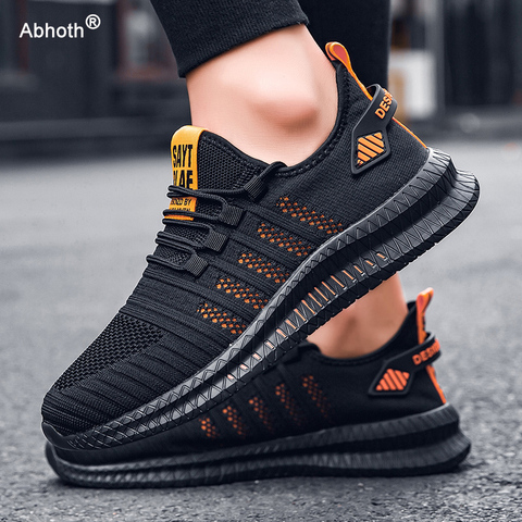 Abhoth-Zapatillas deportivas ligeras para hombre, zapatos masculinos cómodos e informales, transpirables, antideslizantes, resistentes al desgaste, para caminar al aire libre ► Foto 1/6