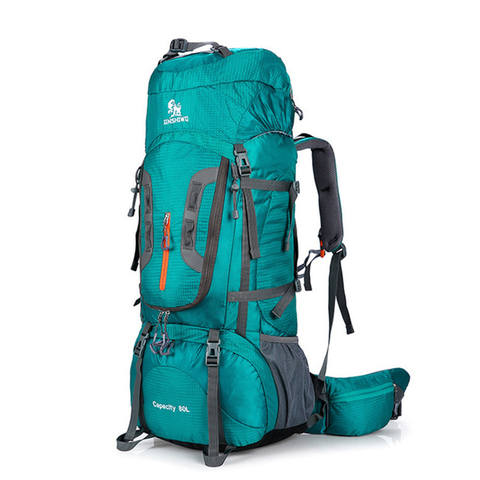 Mochila De Viaje de 80L, mochila militar de senderismo, esquí, equipo de escalada de montaña, bolsa deportiva, mochila Molle de supervivencia ► Foto 1/6