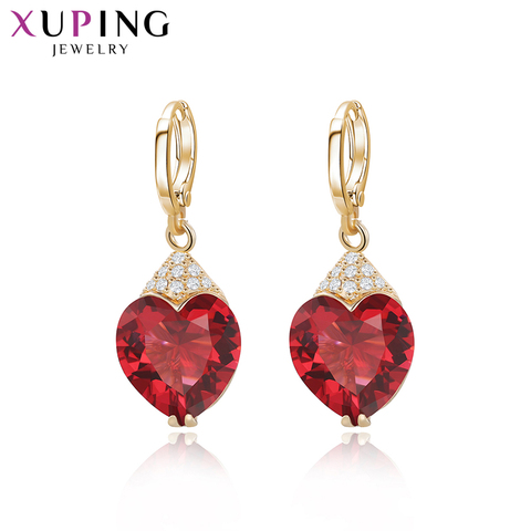 Xuping de lujo de moda pendientes para las mujeres Zirconia cúbica sintética gotas joyería de regalo de día de San Valentín S53-27656 ► Foto 1/6