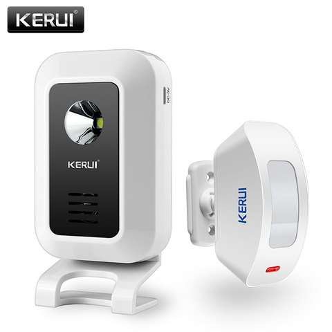 KERUI-timbre de bienvenida inalámbrico M7 para el hogar, sistema de alarma de detección de movimiento PIR, 433Mhz, 32 canciones, campanillas de puerta, timbre inteligente ► Foto 1/4