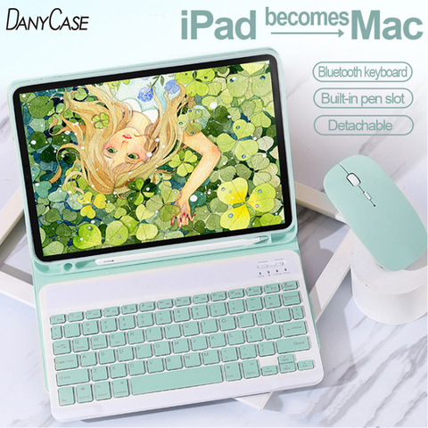 Para ipad funda para teclado 2022, 2022, 10,2, ipad air 2 3 4 10,5, 10,9 Pro 9,7 10,5 11 2017 2022 9,7 5 6th cubierta ► Foto 1/6