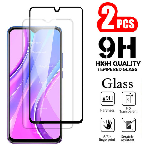 Película protectora para Xiaomi Redmi 9 Xiaomi Redmi 9, protector de pantalla de vidrio templado, 2 uds. ► Foto 1/6