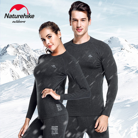 Naturehike-ropa interior de secado rápido para hombre y mujer, trajes térmicos para esquiar al aire libre ► Foto 1/6