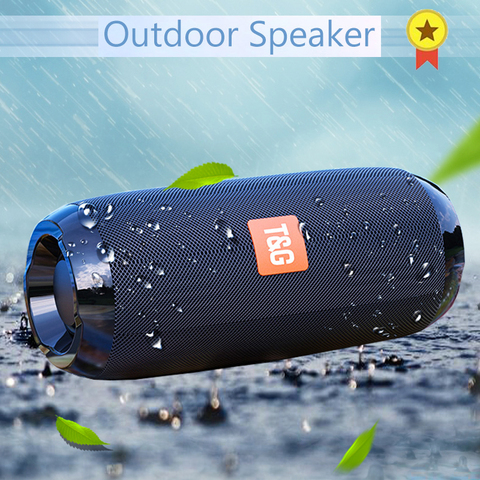 Altavoz Portátil con Bluetooth, bajo inalámbrico, 20w, columna de altavoz al aire libre impermeable, soporte AUX, TF, USB, Subwoofer, ESTÉREO ► Foto 1/6