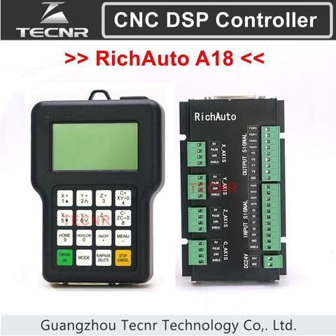 TECNR RichAuto DSP A18 4 ejes CNC controlador A18S A18E USB vinculación sistema de control de movimiento para cnc router grabador del cnc ► Foto 1/6