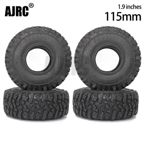 4 Uds. De neumáticos de goma para grapadora de barro, 115MM, para 1:10 RC Crawler Axial SCX10 SCX10 II JEEP 90046 90047 TRX-4 Defender G500 TRX-6 G63 ► Foto 1/5