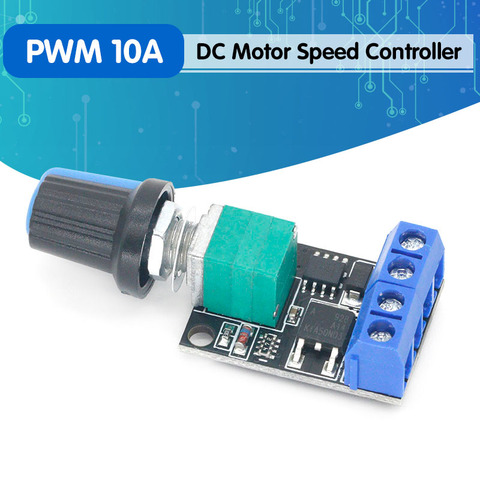 Regulador de velocidad ajustable, módulo oscurecimiento de alta linealidad, 5V, 9V, 12V, 10A, PWM, controlador de velocidad del Motor de CC ► Foto 1/6