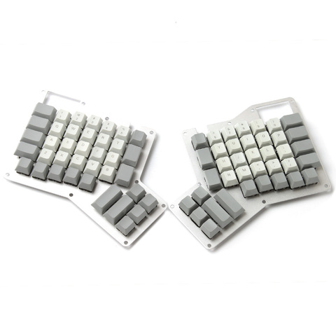 Teclas ErgoDox ergo PBT impresas/sin imprimir, teclas, Teclado mecánico, teclas para MX interruptores, perfil de cereza, gorras grises ► Foto 1/5