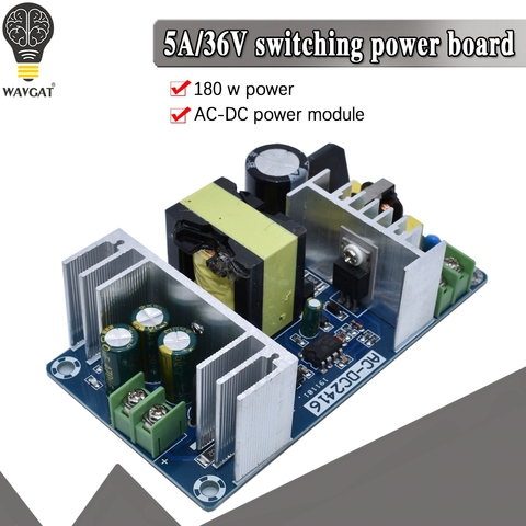 Módulo de fuente de alimentación de 36V y 5A AC-DC módulo del interruptor de la fuente de alimentación, CA 100V-240V a CC 36V, fuente de alimentación conmutada ► Foto 1/6