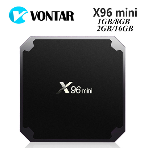 VONTAR-TV BOX X96 mini, Android 7,1, dispositivo de TV inteligente, 2GB, 16GB, Amlogic S905W, Quad Core, wi-fi 2,4 GHz, Android 9,0, 1GB8GB ► Foto 1/5