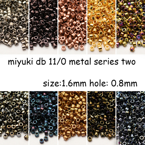 Cuentas de Miyuki Delica de Japón, 1,6mm, 26 colores, serie metálica DB11/0, paquete de 5G ► Foto 1/6