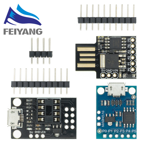 1 Uds. Placa de microdesarrollo azul negro TINY85 Digispark Kickstarter módulo ATTINY85 para Arduino IIC I2C USB ► Foto 1/6